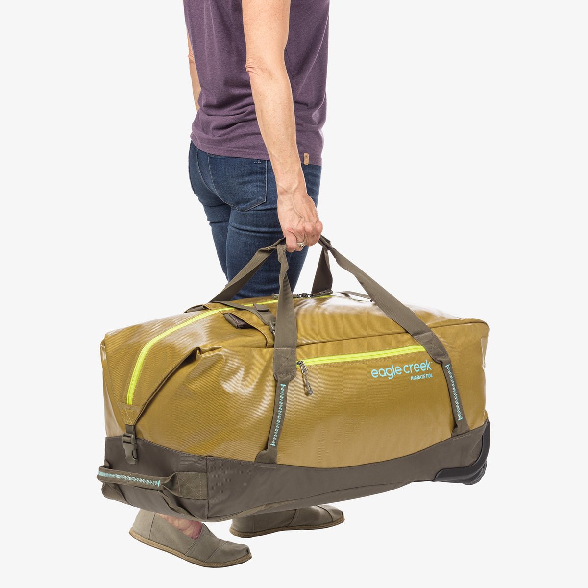 Eagle Creek Migrate Wheeled Duffel 110l rush blue – taška na kolech na letišti