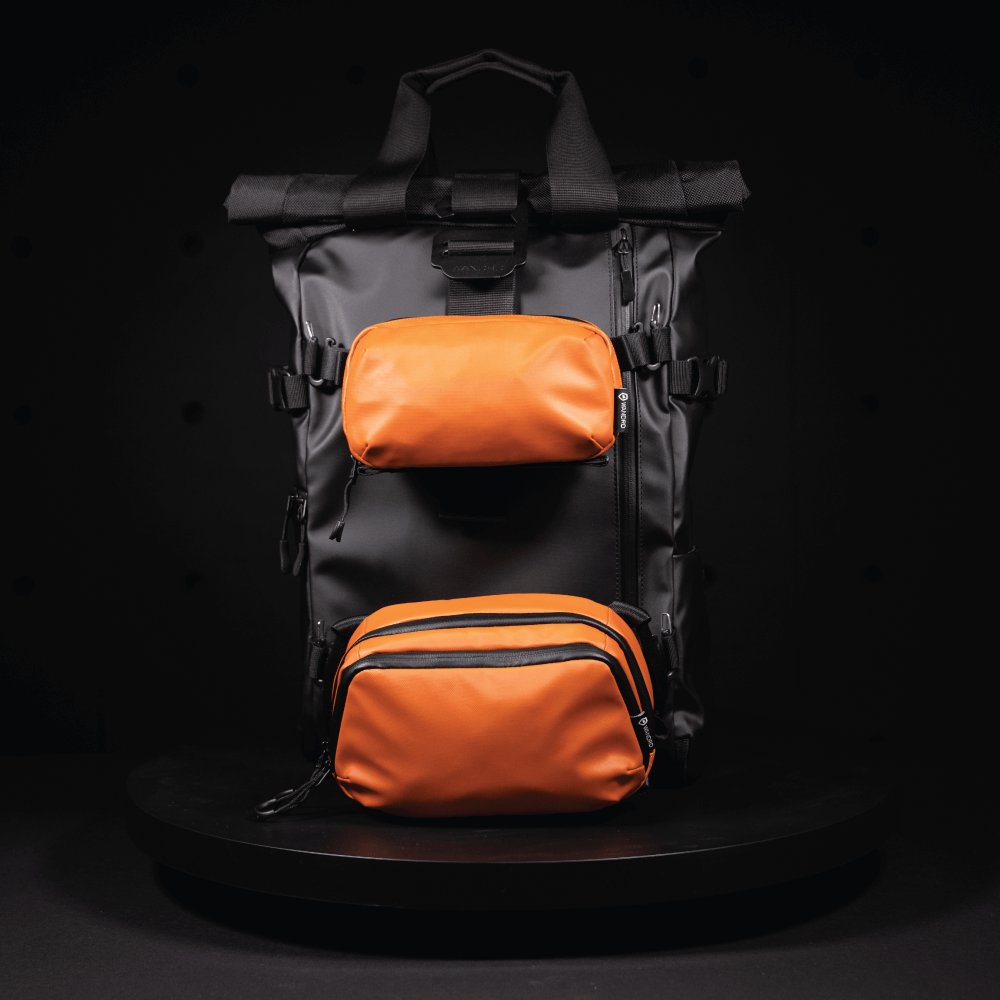 Wandrd pouzdro Tech Bag Small sedona orange – detail