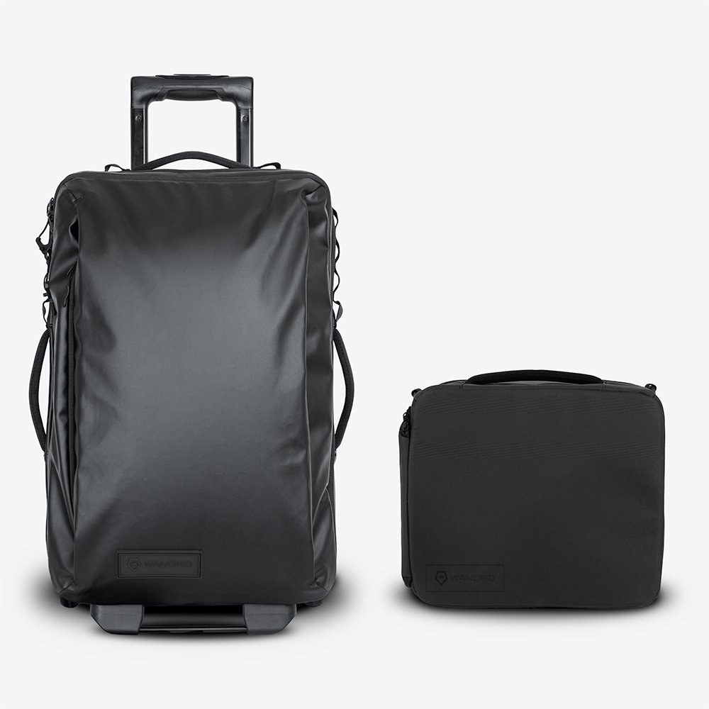 Wandrd zavazadlo Transit Carry-On Roller 40l Essential+ Bundle black – celkový pohled