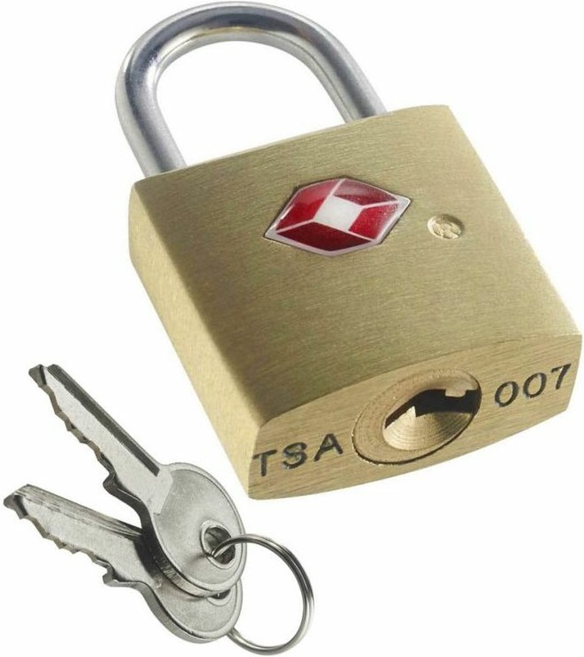 Lewis N. Clark mosazný zámek TSA Key Lock s klíčky