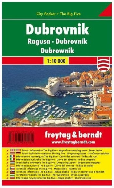 Freytag & Berndt kapesní plán města Dubrovnik 1:10000