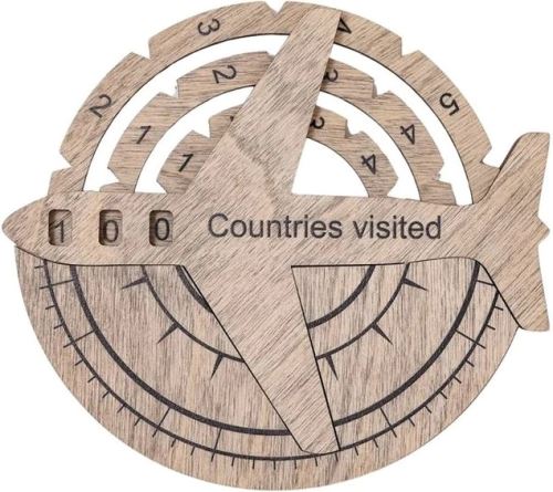 Enjoy the Wood Travel Tracker 3D Wooden World Map