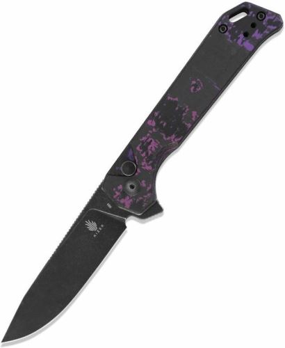 Kizer Begleiter FatCarbon Purple Haze Button Lock Ki4458.2BA3