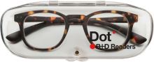 B+D cestovní brýle Dot Readers matt tortoise (2)