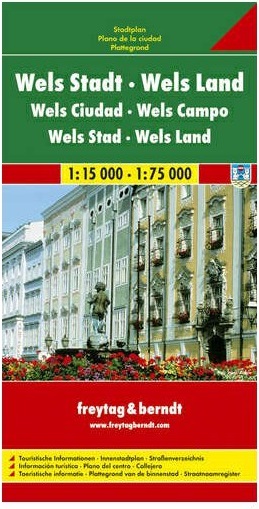 Freytag & Berndt plán města Wels 1:15000/1:75000