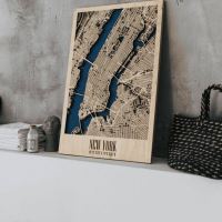 Enjoy the Wood 3D nástěnná mapa New York City Map L Enjoy the Wood 3D nástěnná mapa New York City Map L