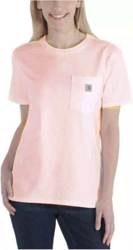 Carhartt dámské triko Workwear Pocket S-Sleve T-Shirt pink