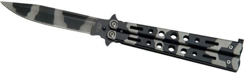 Joker motýlek stainless steel black camo 100 mm