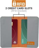 Go Travel peněženka RFID Card Slip gun metal (5)