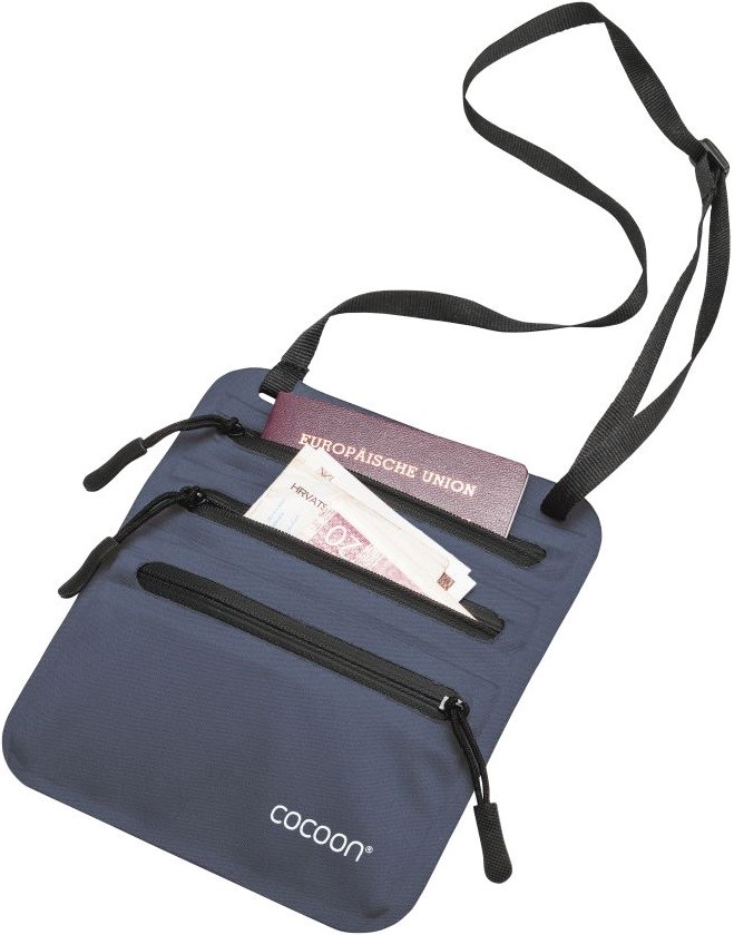 Cocoon skrytá kapsa Secret Neck Wallet navy/blue – skrytá kapsa na krk Secret Neck Wallet
