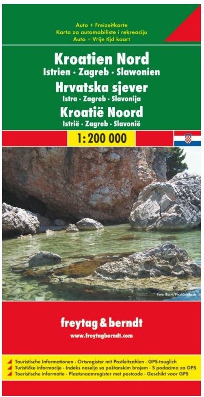 Freytag & Berndt automapa Chorvatsko sever 1:200000