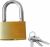 BCB Adventure mosazný zámek s klíčky Brass Padlock