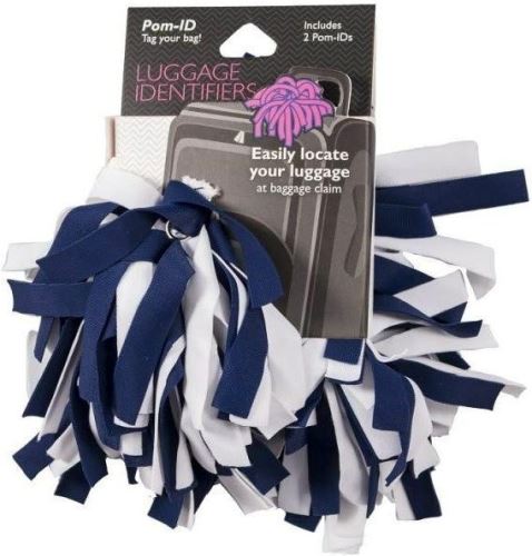 Pomchies ID třásně na zavazadla navy/white