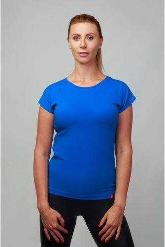 CityZen bavlněné triko dámské BREDA královská modrá klasické s elastanem