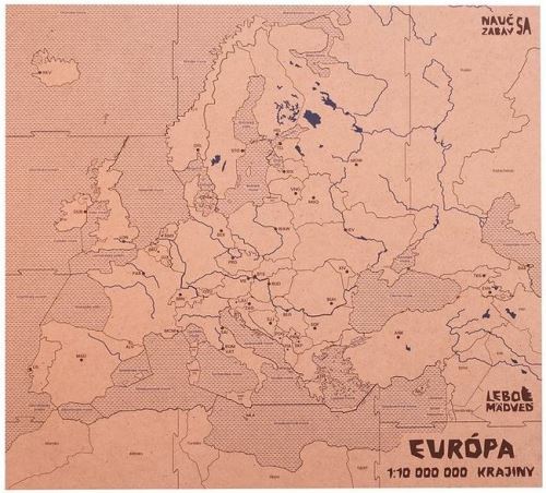 Mapucle Evropa Midi - stolní hra puzzle