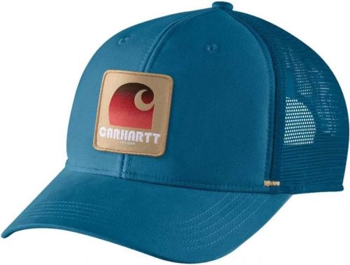 Carhartt kšiltovka Canvas Mesh-Back C Patch Cap deep lagoon