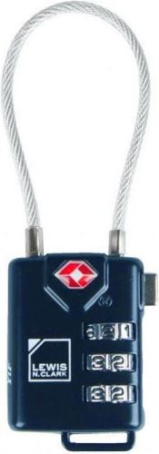 Lewis N. Clark zámek TSA 3 Dial Cable Lock blue