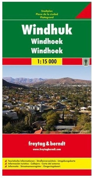 Freytag & Berndt plán města Windhoek 1:15000