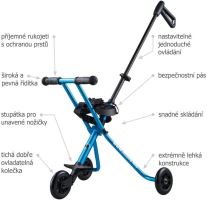 Micro Trike Deluxe Blue skládací dětské vozítko (3)