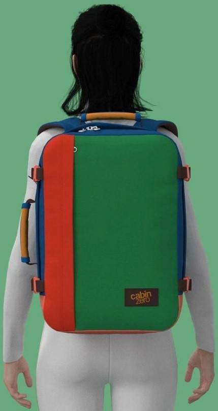 CabinZero Classic 36l Tropical Blocks – detail