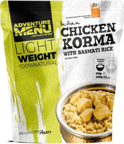 Adventure Menu kuře korma s rýží basmati