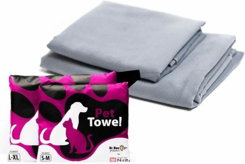 N.Rit ručník pro zvířátka Pet Towel S-M grey