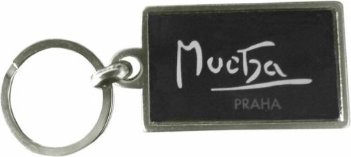 Alfons Mucha klíčenka Keyring Signature Black