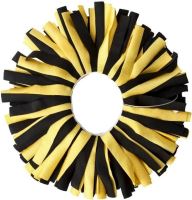 Pomchies ID třásně na zavazadla black/yellow gold (1)