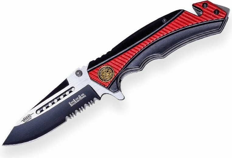 Joker záchranářský nůž SAO red Aluminium Handle s pouzdrem