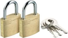 Go Travel sada mosazných zámků 20 mm s klíčky