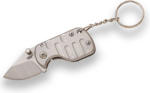 Joker přívěsek Keyring Folding Knife Drop Point grey 35 mm