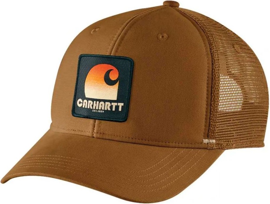 Carhartt kšiltovka Canvas Mesh-Back C Patch Cap brown
