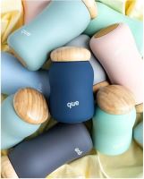QUE termolahev Insulated Bottle 355ml metallic charcoal (4)