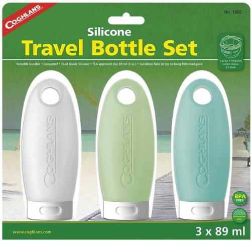 Coghlan´s sada lahviček Silicone Travel Bottles 3Pack