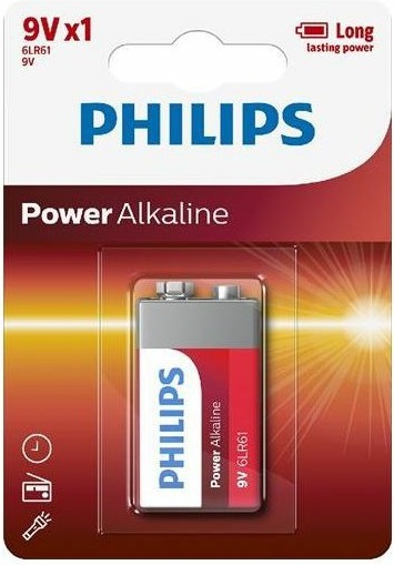 Philips alkalická baterie Power Alkaline 9V 1ks blistr