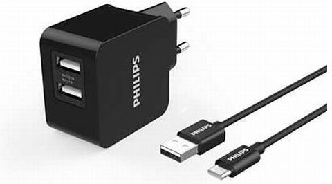 Philips duální USB nabíječka 3.1A Ultra Fast USB-C