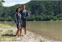 Cocoon župan Ultralight Microfiber Bathrobe L anchor grey (4)