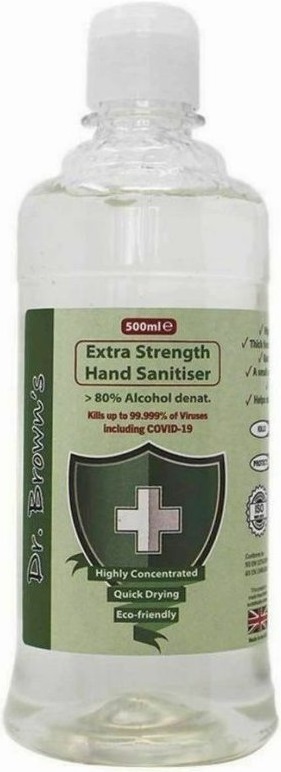 Dr. Brown´s antibakteriální gel Hand Sanitizer 500ml