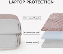 Bagsmart pouzdro na notebook Rosa Laptop Case 13.3 pink (2)