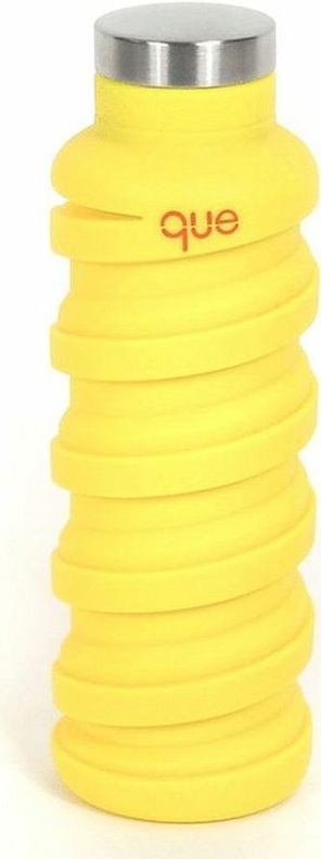 QUE skládací silikonová lahev 600ml citrus yellow