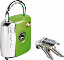 Go Travel zámek Dual Combi/Key TSA Lock green
