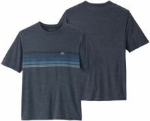 Patagonia M´s Cap Cool Daily Graphic Shirt Line Logo Ridge Stripe Smolder Blue X-Dye S