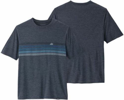 Patagonia M´s Cap Cool Daily Graphic Shirt Line Logo Ridge Stripe Smolder Blue X-Dye
