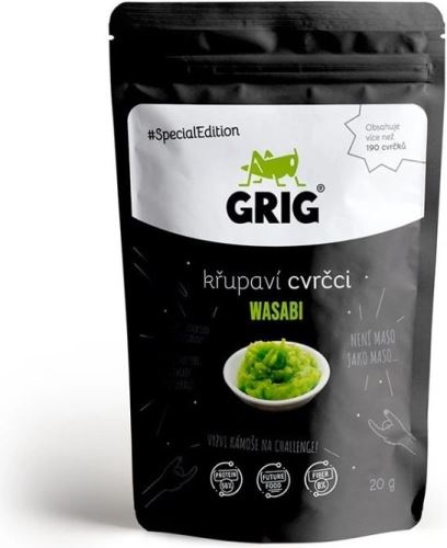 Grig křupaví cvrčci wasabi 13g