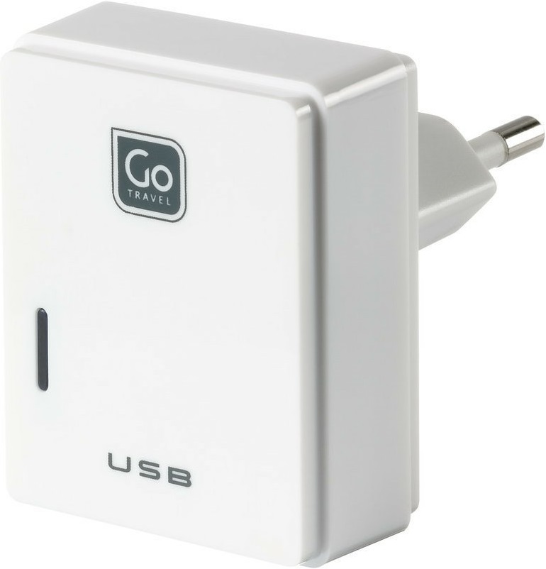 Go Travel USB nabíječka s micro USB a konektorem pro Evropu