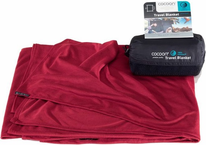 Cocoon cestovní deka Coolmax monk´s red