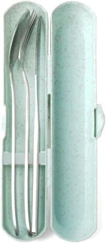 QUE sada příborů Travel Utensil Set periwinkle