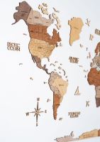 Enjoy the Wood 2D nástěnná dřevěná mapa Plywood Multicolor (1)