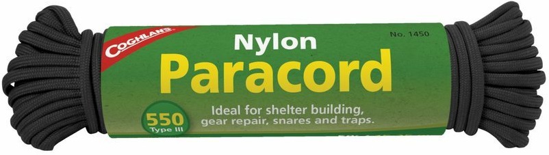 Coghlan´s lano Nylon Paracord 45 kg černé