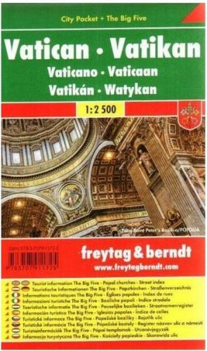 Freytag & Berndt kapesní plán města Vatikán 1:2500